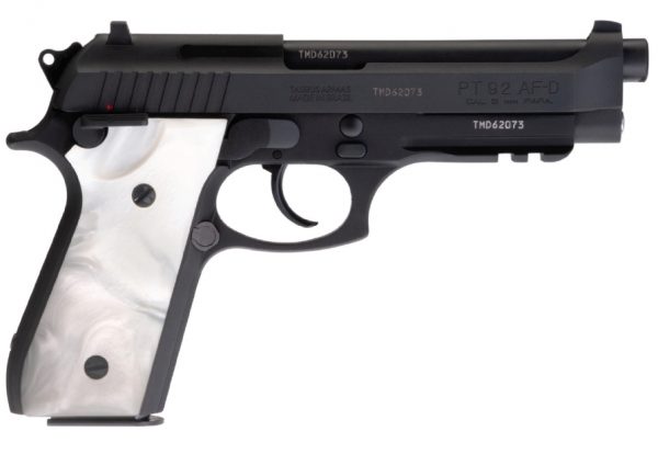 Taurus Pt92 9Mm Da Bk/Whte Pearl 17+1 1-920151-17Wprl | Adj Sights 1 920151 17Wprl