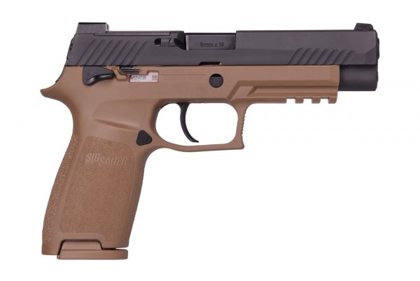 Sig Sauer P320 M17 9Mm Blk/Coy 17+1 Sfty 320F-9-Rt-M17-Ms|Manual Safety 320F 9 Rt M17 Ms