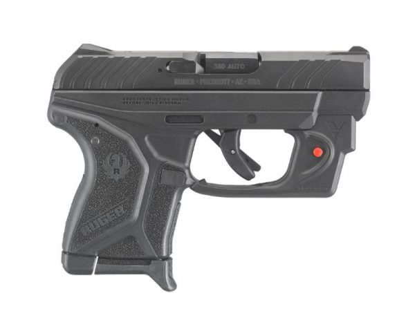 Ruger Lcp Ii 380Acp Bl/Poly Red Lsr 3758|6+1|Viridian E-Series Lsr 3758