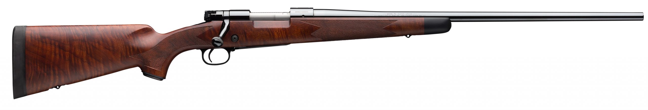 Winchester M70 Super Grade 7Mm-08 Bl 22″# Bl/Wd|Grade Iv/V Fancy Walnut 535203212 Scaled