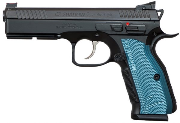 Cz-Usa 75 Shadow 2 9Mm 5.4″ Blue Grip (3) 17Rd Mags|Blk W/Blue Grips Cz91257