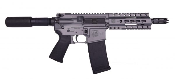 Diamondback Firearms Llc Db-15 Pistol 5.56Mm Gray 7.5″ Aluminum Quad Rail Db15Ptg7 Scaled