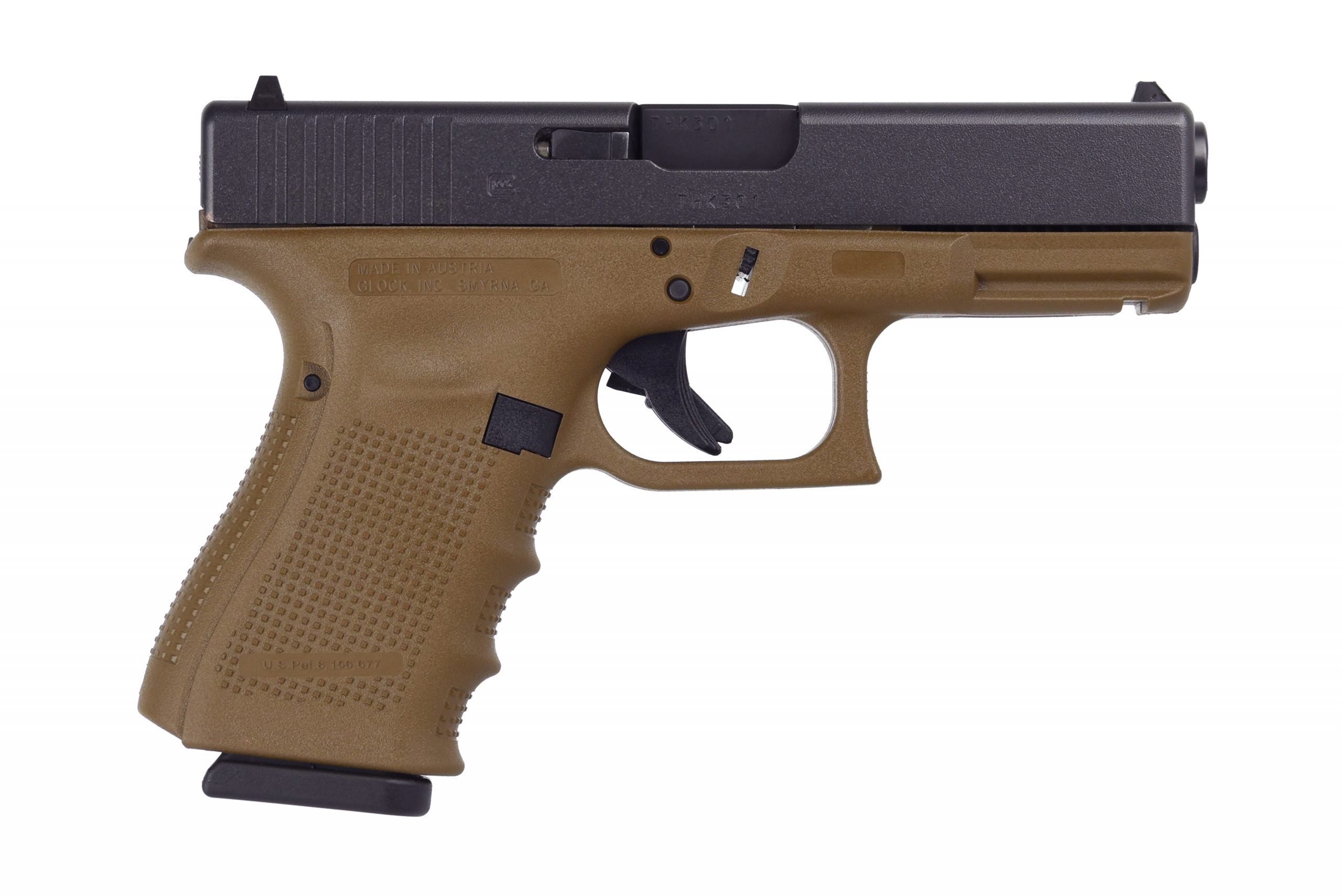 Glock G19 G4 Fde 9Mm 10+1 4.0″ Fs 3-10Rd Mags | Accessory Rail Glpg1950203D Scaled