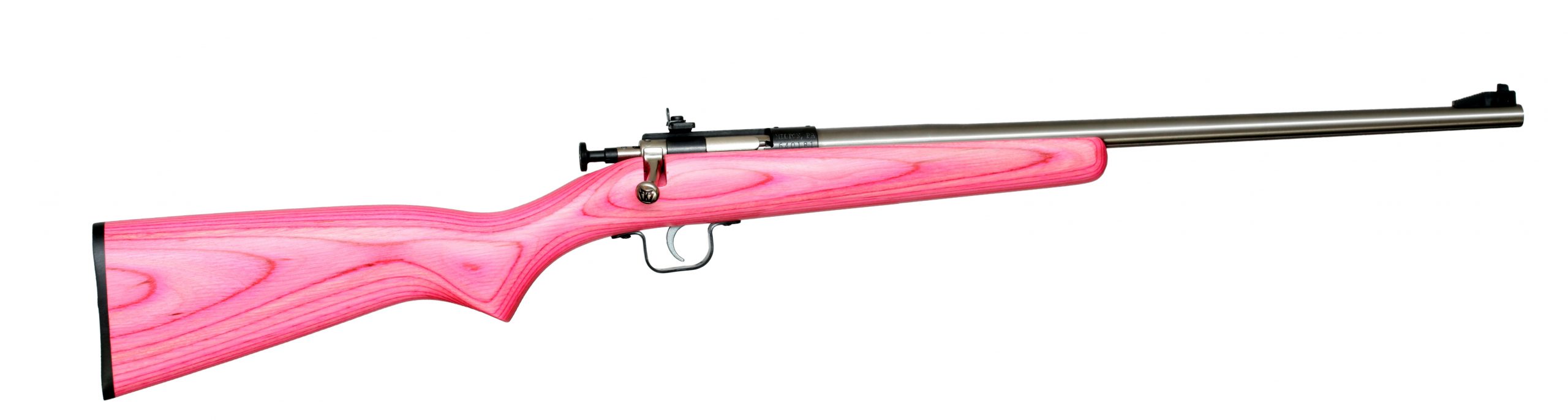 Keystone Sporting Arms Crickett 22Lr Ss/Pink Lam Blue Receiver W/Stainless Bbl Ksa2226 Scaled
