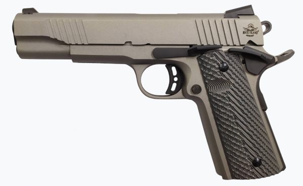 Rock Island Armory M1911-A1 Rock Std Fs 45Acp 5″ Grey/G10 Grips | Ca Compliant Ri56419