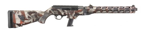 Ruger Pc Carbine 9Mm Flag 16″ 17+1 19121 | American Flag Camo Ru19121 Scaled