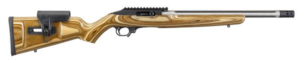 Ruger 10/22 Comp 22Lr Ss/Lam 16″ 31127|Brown Laminate Stk|10+1 Ru31127 Scaled