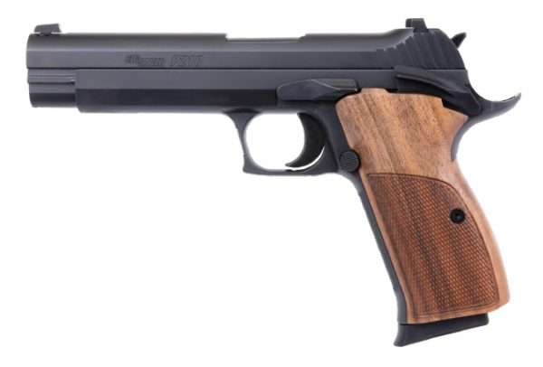 Sig Sauer P210 Standard 9Mm Nit 5″ 8+1 210A-9-B | Custom Walnut Grips Si210A9B