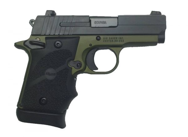 Sig Sauer P938 Army 9Mm Nit/Green Slite 938-9-Agf-Ambi Si9389Agfambi