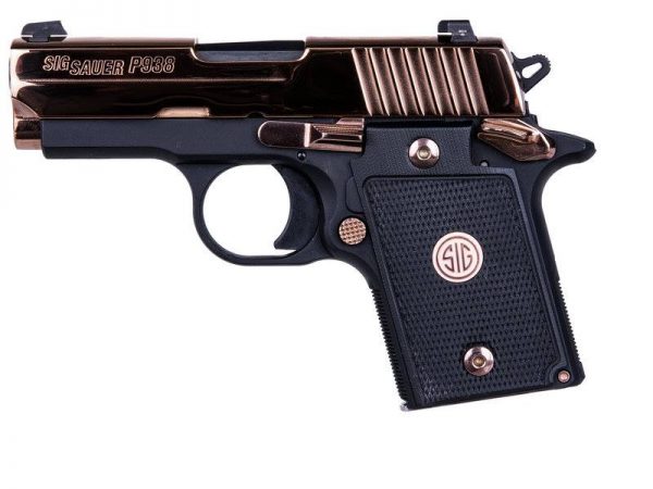 Sig Sauer P938 9Mm Polish Rose Gold 6+1 938-9-Prg-Ambi Si9389Prgambi