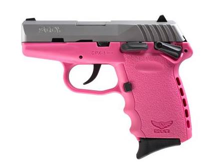 Sccy Industries Cpx-1 9Mm Ss/Pink 10+1 Sfty Pink Polymer Frame Sycpx 1Ttpk