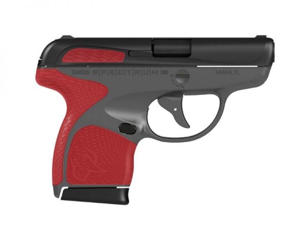 Taurus Spectrum 380Acp Blk/Gray/Red 1007031206 | Torch Red Accents Ta1007031206