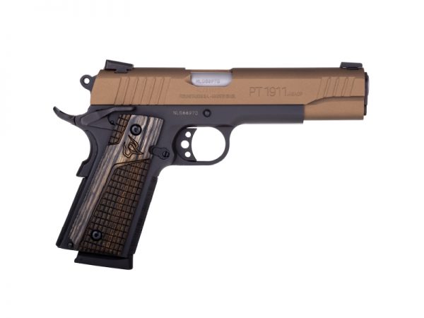 Forjas Taurus S.a./Taurus 1911 45Acp Blk/Bronze 5″ 8+1 1-191101-Alt2 Altamont Grips Ta1911Alt2