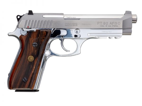 Taurus Pt92 9Mm Da Ss/Wd Fs 17+1 1-920159-17Ow|Brazilian Walnut Tapt92Ssbw5 17