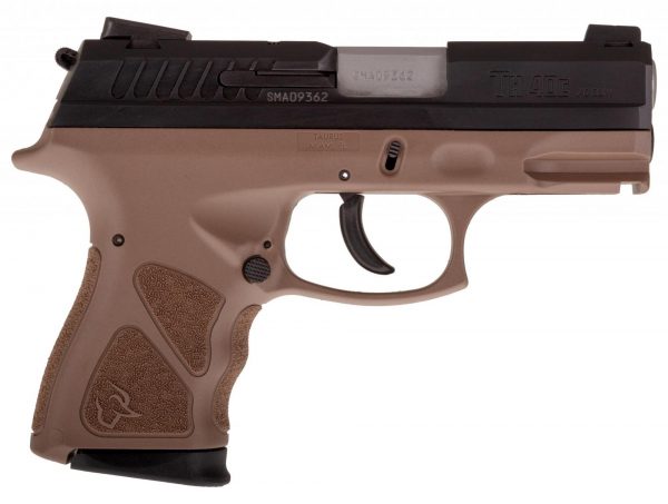 Taurus Th40 Cmpct 40Sw Blk/Brown 15+1 1-Th40C031B| Adj Sights|2 Mags Tath40Cbr