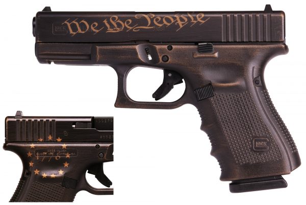 Glock Inc. G19 G4 9Mm 15+1 4″ Preamble We The People Cerakote Ug1950204Pre