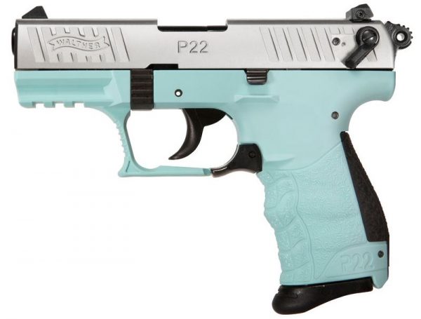 Walther Arms P22Q 22Lr Nkl/Angel Blue 3.4″ Wa5120560