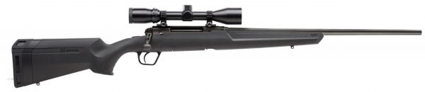 Savage Arms Axis 350Leg Bl/Syn 18″ Pkg 57543|3-9X40 Weaver Kaspa Scpe Sv57256 Scaled