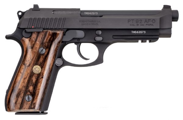 Taurus Pt92 9Mm Da Blk/Wd Fs 17+1 1-920151-17Ow|Brazilian Walnut Tapt92Bbw5 17