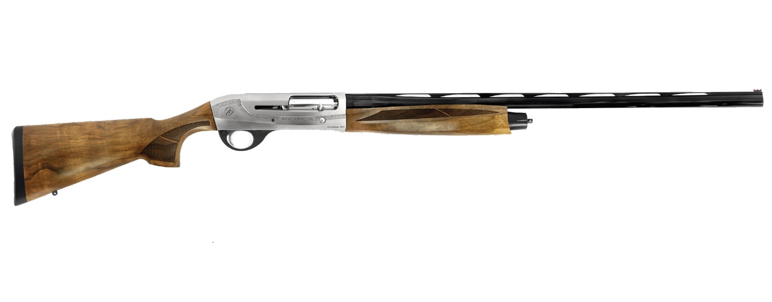 Weatherby 18I Deluxe Gr2 20/26 Nkl/Wd 3″ Engraved Nickel Receiver Wbid21228Mag