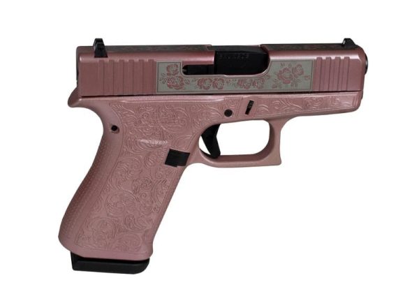 Glock 43X Pink &Quot;Glocks &Amp; Roses&Quot; 9Mm 3.41&Quot; Barrel 10-Rounds 121652