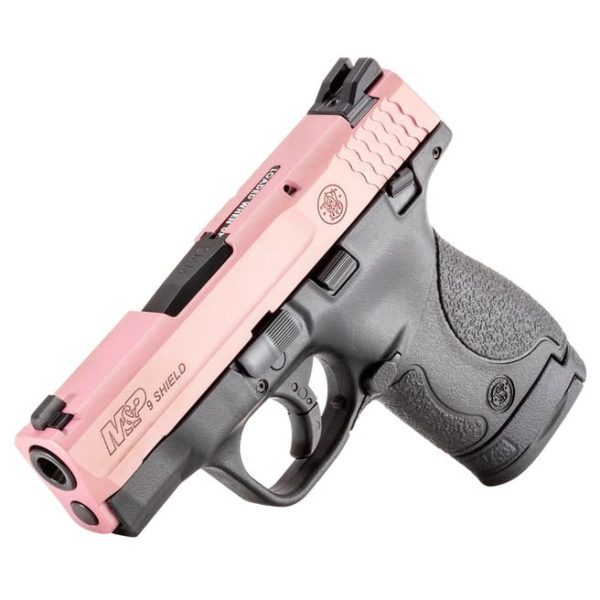 Smith And Wesson M&Amp;P 9 Shield Champagne Pink 9Mm 3.1&Quot; Barrel 8-Rounds 13674 Mp Onwhite 3Q Left