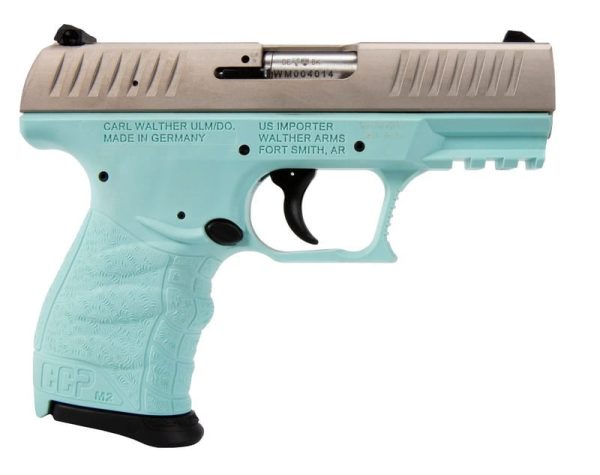 Walther Ccp M2 Angel Blue / Stainless .380 Acp 3.54&Quot; Barrel 8-Rounds Adjustable Rear Sight 5082512