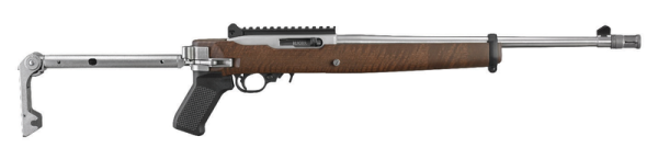 Ruger 10/22 Exclusive W/ Folding Samson Stock Stainless / Wood .22 Lr 16.5&Quot; Barrel 10-Rounds Ruger 10 22 31185 736676311859