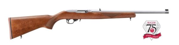 Ruger 10/22 Sporter 75Th Anniversary Walnut / Stainless .22 Lr 18.5&Quot; Barrel 10-Rounds Ruger 10 22 Sporter 75Th Anniversary 31275 736676312757