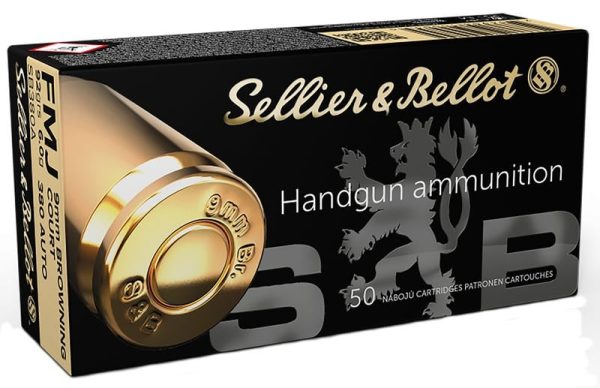 Sellier And Bellot Centerfire Handgun Brass .380 Ammo 92-Grain 50-Rounds Fmj Sellier And Bellot Centerfire Handgun Sb380A 754908500055