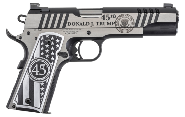 Auto-Ordnance 1911 Trump One Stainless .45 Acp 5&Quot; Barrel 7-Rounds Auto Ordnance 1911 Trump One 1 1