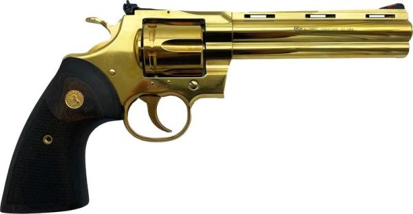 Colt Firearms Python 24 Carat Gold .357 Mag / .38 Spl 6&Quot; 6-Round Grabagun Exclusive Gag Ctpython Sp6Wts Gld 2