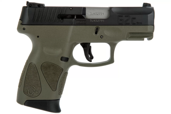 Taurus G2C Pistol Black/Od Green 9Mm 3.25&Quot; Barrel 12-Rounds Manual Safety Gag Ls 1 G2C931 12O 1