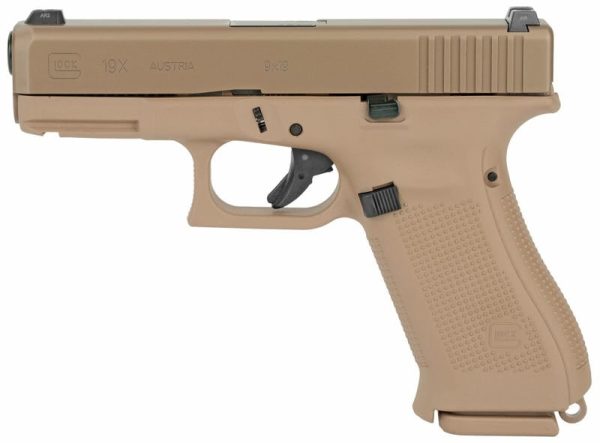 Glock 19X Coyote Tan 9Mm 4.02&Quot; Barrel 19-Rounds Usa Made