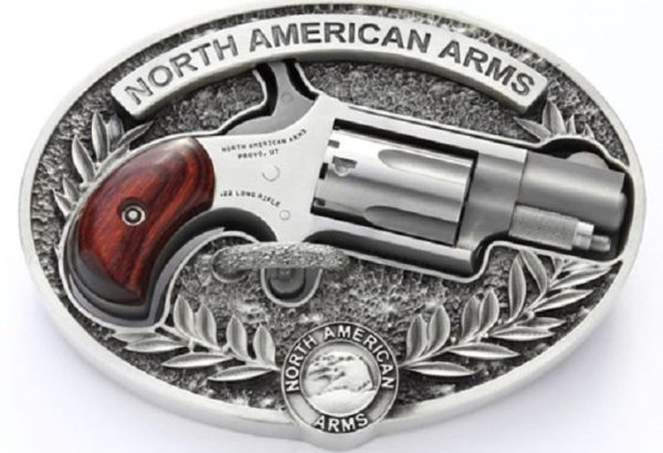 Naa Mini Revolver Stainless .22 Lr 1.125&Quot; Barrel 5-Rounds Oval Enclosed Belt Buckle Naa Mini Revolver 1 1