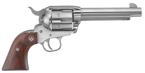 Ruger Vaquero With Rosewood Grip Stainless .45 Lc 5.5&Quot; Barrel 6-Rounds Ruger Vaquero 1