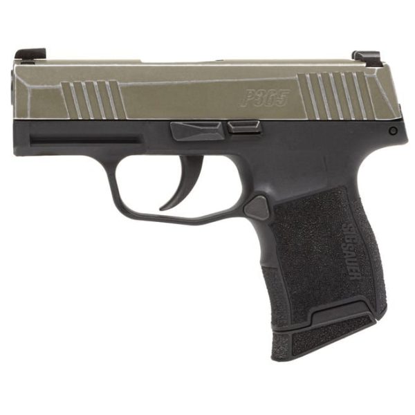 Sig Sauer P365 Distressed Od Green 9Mm 3.1&Quot; Barrel 10 Rounds 2 Magazines Sg365 9 Bxr3 Dc 1 Hr