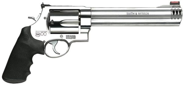 Smith And Wesson Model 500 Stainless .500 Sw Magnum 8.375&Quot; Barrel 5-Rounds Fiber Optic Sights Smith And Wesson Model 500 1 1