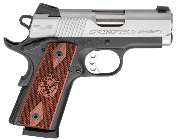 Springfield Armory 1911 Emp Lightweight Compact Pistol Black/Stainless 9Mm 3&Quot; Barrel 9-Rounds Springfield Emp Lightweight Compact 1 1