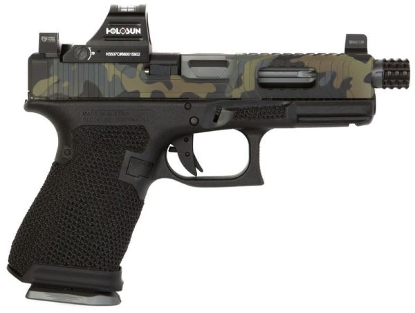 The Gun Co Lvl-1 Custom Glock 19 - Urban Camo 9Mm 4.02-Inch 15Rds - With Holosun Reflex Red Dot Tgcg19G4Camo