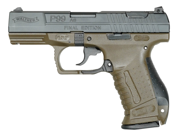 Walther P99 Od Green 9Mm 4&Quot; Barrel 15-Rounds Final Edition Walther P99 1 1