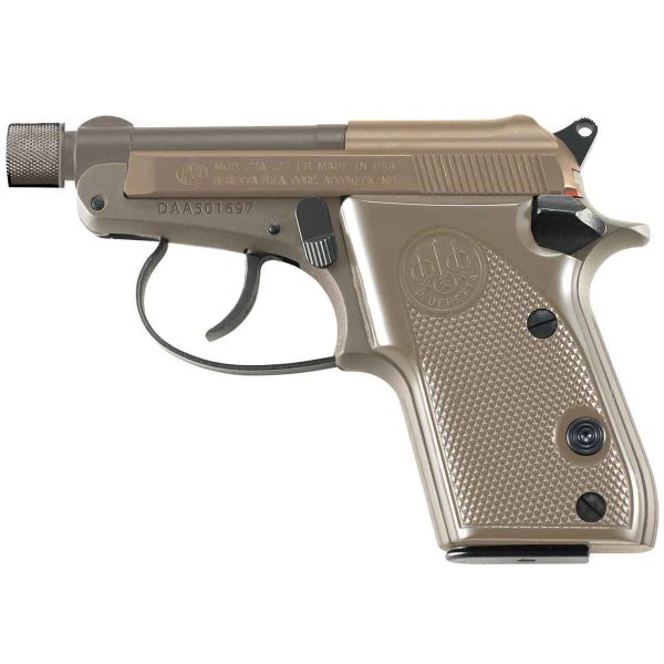 Beretta Bobcat 22 Long Rifle 2.9In Fde/Stainless Pistol - 7+1 Rounds Beretta Bobcat 22 Long Rifle 29In Fdestainless Pistol 71 Rounds 1628369 1