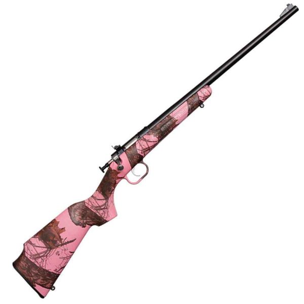 Crickett Synthetic Stock Compact Mossy Oak Break-Up Pink Camo/Blued Bolt Action Rifle - 22 Long Rifle - 16.1In Crickett Synthetic Stock Compact Mossy Oak Break Up Pink Camoblued Bolt Action Rifle 22 Long Rifle 161In 1477747 1
