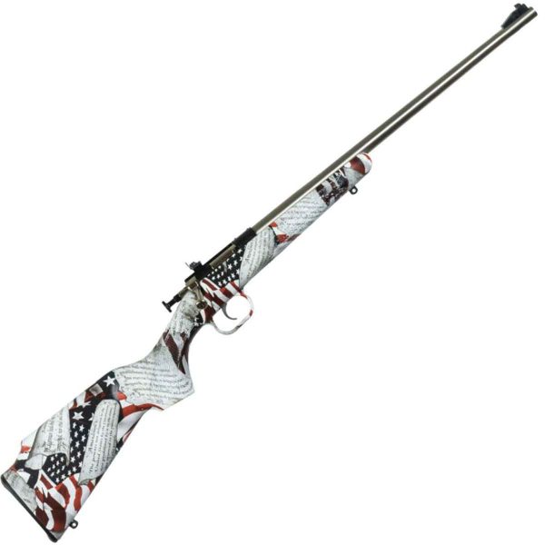 Crickett Synthetic Stock Compact &Quot;Amendments&Quot; Dipped/Stainless Steel Bolt Action Rifle - 22 Long Rifle - 16.1In Crickett Synthetic Stock Youth Rifle 1477774 1