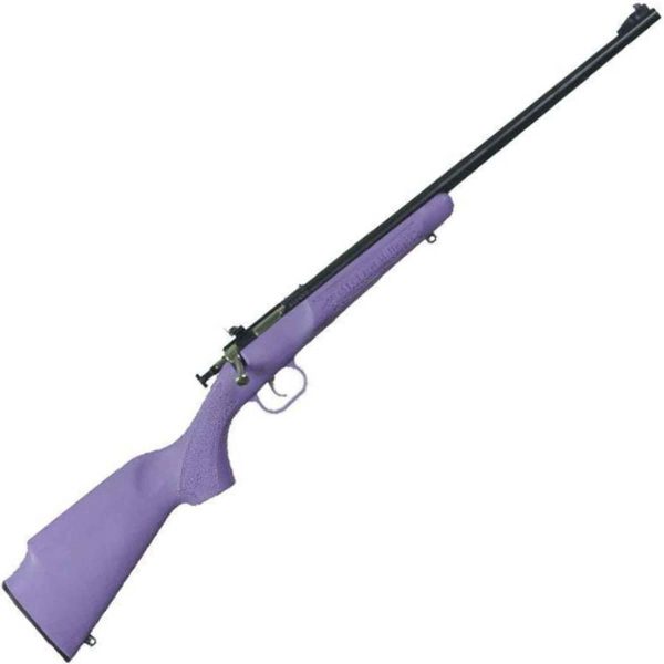 Crickett Synthetic Stock Compact Purple Blued Bolt Action Rifle - 22 Long Rifle - 16.1In Crickett Synthetic Stock Youth Rifle 1506273 1