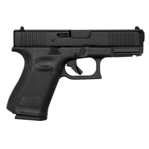 Glock 19 G5 Front Serrations 9Mm Luger 4.02In Black Ndlc Pistol - 15+1 Rounds Glock 19 G5 Front Serrations 9Mm Luger 4In Black Ndlc Pistol 151 Rounds 1538563 1