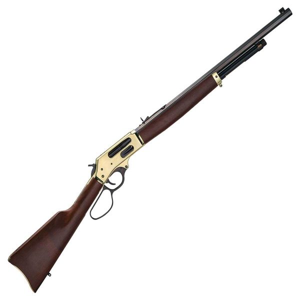 Henry Brass Lever Action Side Gate Polished Hardened Brass Lever Action Rifle - 45-70 Government - 22In Henry Brass Lever Action Side Gate Polished Hardened Brass Lever Action Rifle 45 70 Government 22In 1818641 1