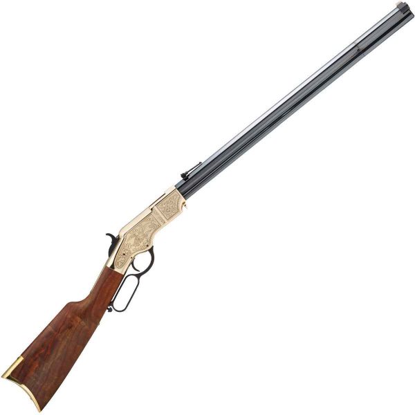 Henry Deluxe Engraved 3Rd Edition Blued Lever Action Rifle - 44-40 Winchester Henry Deluxe Engraved 3Rd Edition Blued Lever Action Rifle 44 40 Winchester 1538507 1
