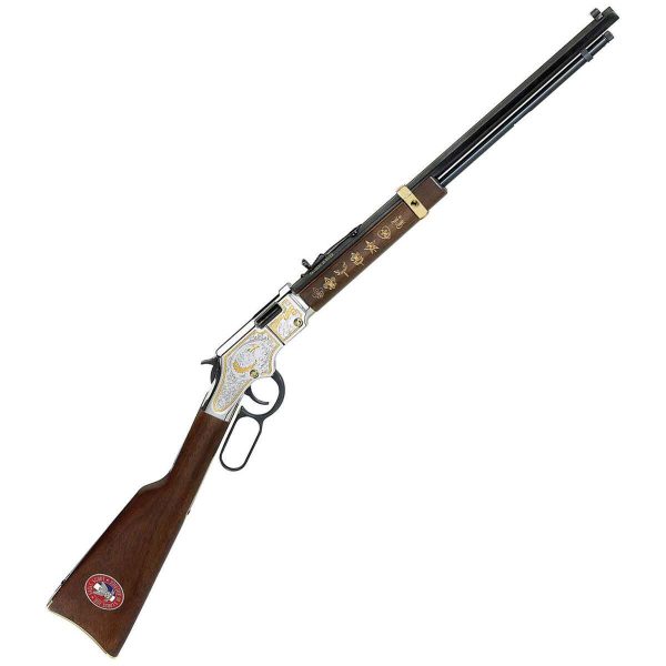 Henry Golden Boy Eagle Scout Tribute Edition 22 Long Rifle Blued Lever Action Rifle - 16+1 Rounds Henry Golden Boy Eagle Scout Tribute Edition 22 Long Rifle Blued Lever Action Rifle 161 Rounds 1286773 1
