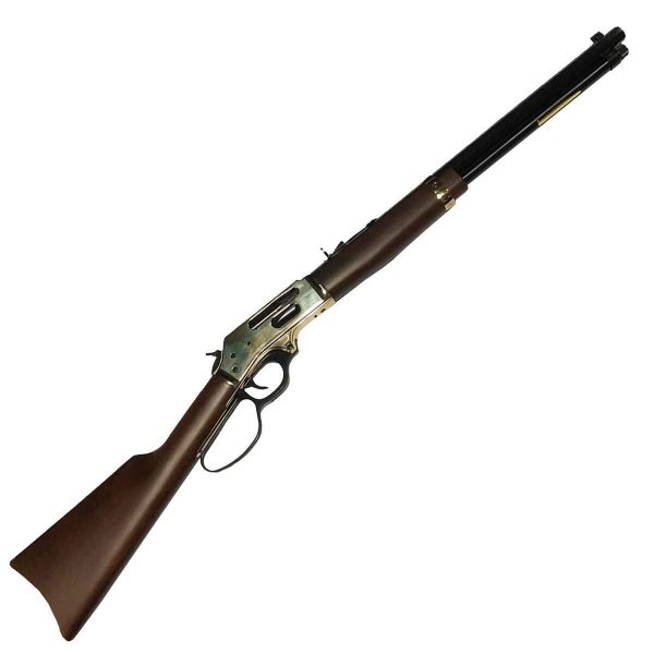 Henry Brass Lever Action Side Gate Polished Hardened Brass Lever Action Rifle - 30-30 Winchester - 20In Henry Side Gate Brass Lever Action Side Gate Polished Hardened Brass Large Loop Lever Action Rifle 30 30 Winchester 20In 1818640 1